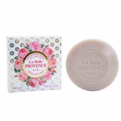 Savon de 100g à la rose la collection de soins "La Belle Provence" - Fabriqué en France par La Savonnerie de Nyons