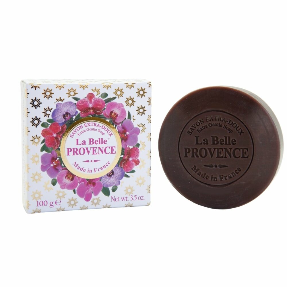 Savon de 100g à l'orchidée la collection de soins "La Belle Provence" - Fabriqué en France par La Savonnerie de Nyons