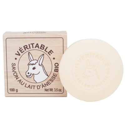 Savon rond au lait d'ânesse BIO 100g