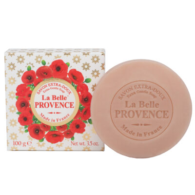 Savon de 100g au coquelicot la collection de soins 