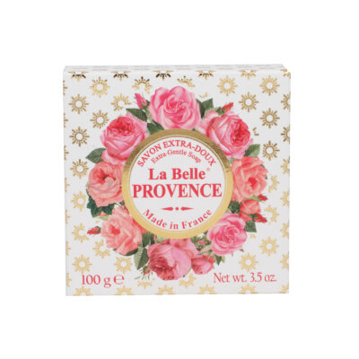 Savon de 100g à la rose la collection de soins "La Belle Provence" - Fabriqué en France par La Savonnerie de Nyons