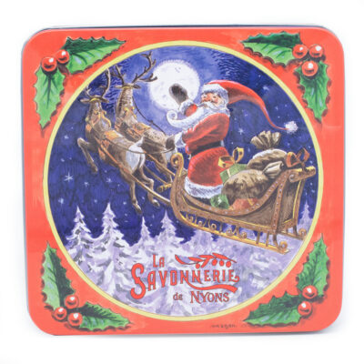 Boite 4 savons traineau du père Noël de la Savonnerie de Nyons
