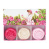 Coffret 3 savons en forme de rose de la Savonnerie de Nyons