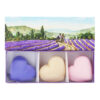 Coffret 3 savons en forme de coeur de la Savonnerie de Nyons