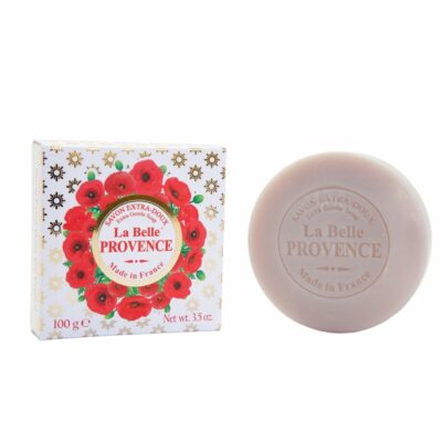 Savon de 100g au coquelicot la collection de soins "La Belle Provence" - Fabriqué en France par La Savonnerie de Nyons