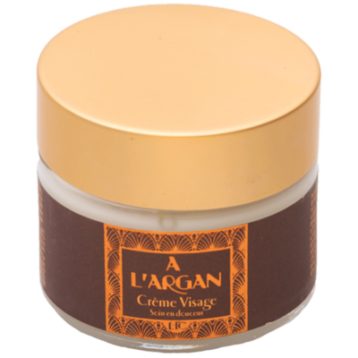 Creme visage a l'huile d'argan Bio de la collection "Huile d'Argan" - Fabriqué en France par La Savonnerie de Nyons