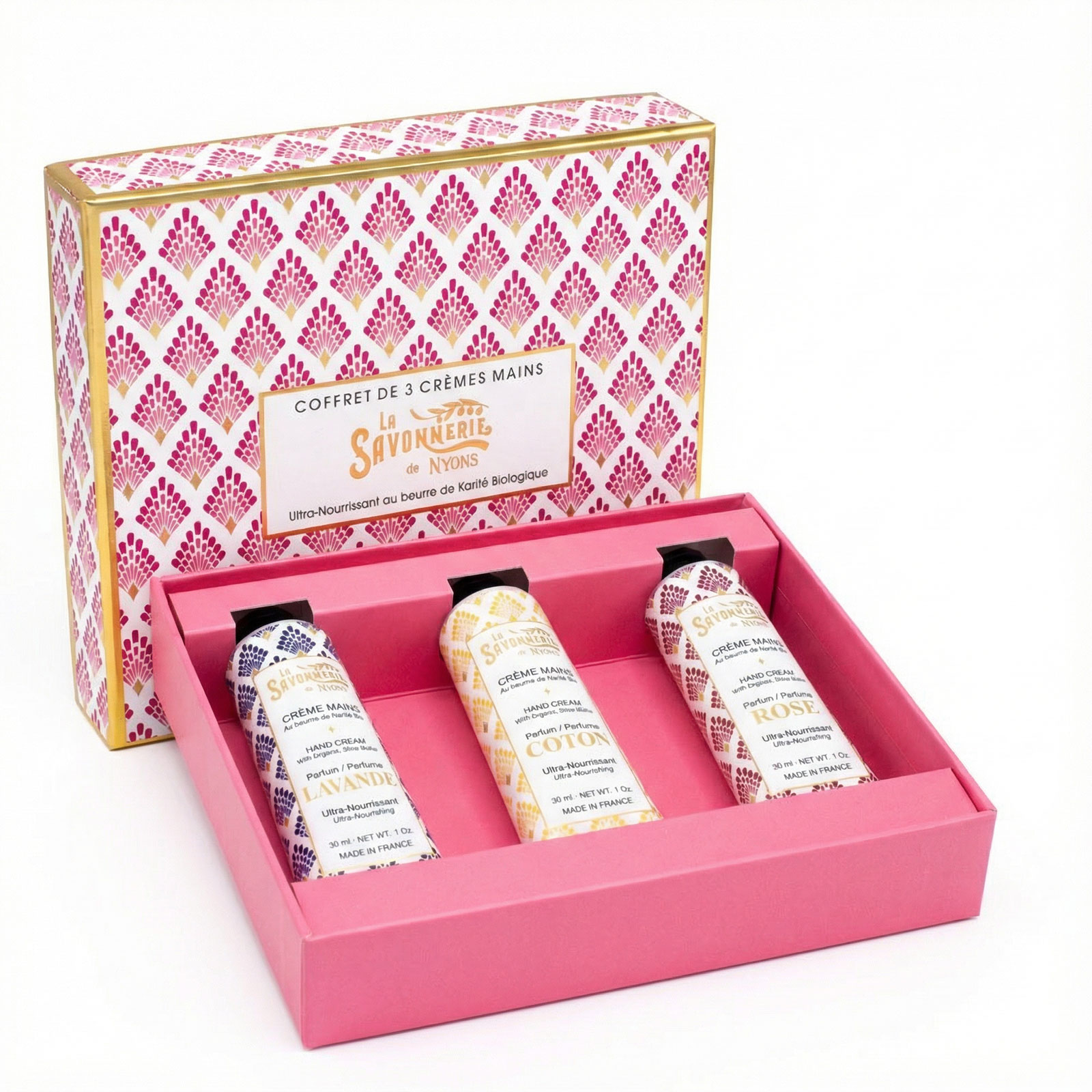 Coffret 3 Crèmes Mains 30ml Art Déco
