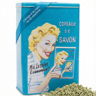 Boîte Métal & Copeaux de Savon de Marseille 1kg