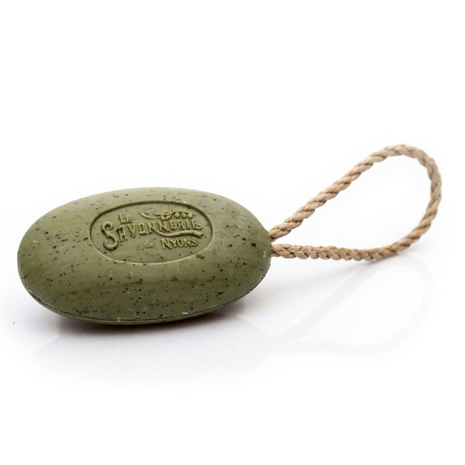 La Savonnerie de Nyons | La Savonnerie de Nyons Savon Exfoliant Corde Olive Verte 200g