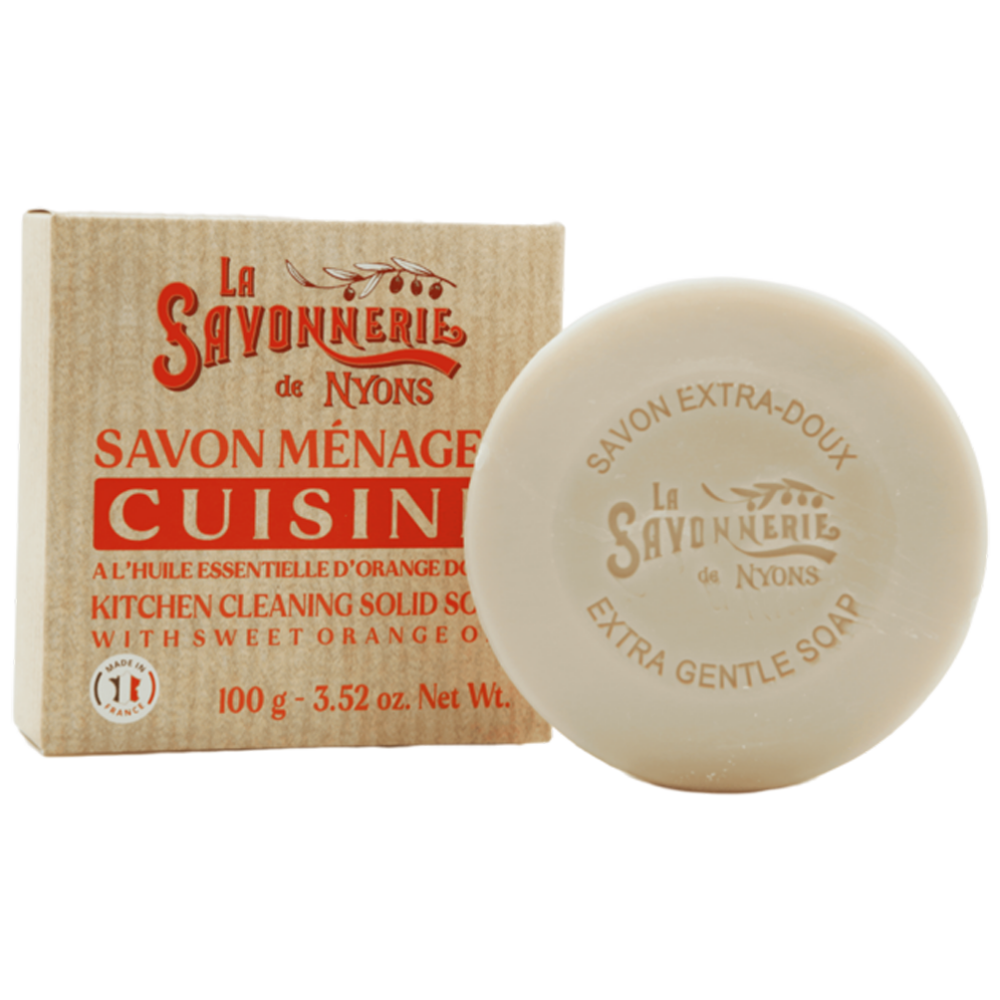 Savon pour nettoyer la cuisine de la collection "Savons Ménagers" - Fabriqué en France par La Savonnerie de Nyons