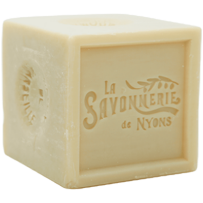 Cube de Savon de Marseille Naturel de 300g de la collection "Savons traditionnels" - Fabriqué en France par La Savonnerie de Nyons