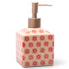 Porte Savon Pattern Distributeur Rouge