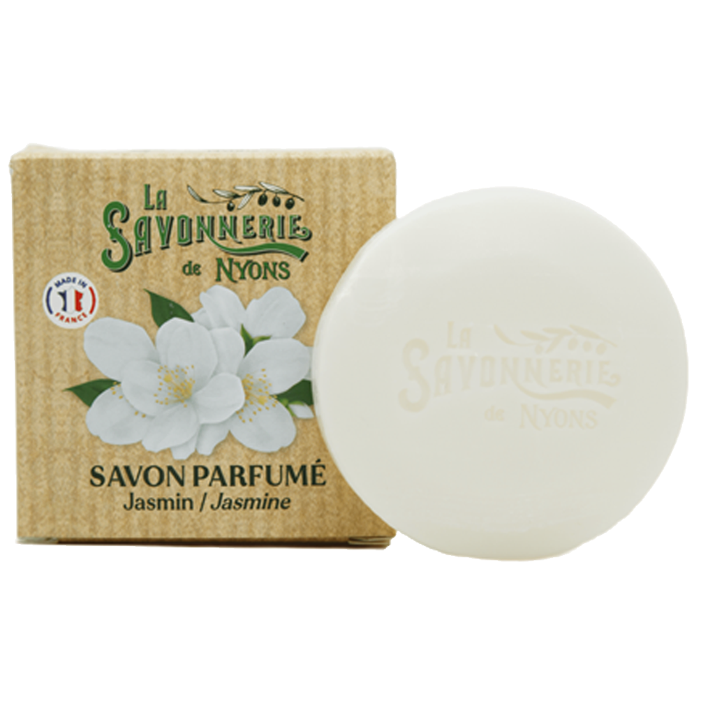 Mini savon au jasmin de 50g la collection de savons parfumés "Les Minis Savons" - Fabriqué en France par La Savonnerie de Nyons