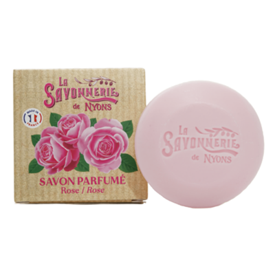 Mini savon à la rose de 50g la collection de savons parfumés "Les Minis Savons" - Fabriqué en France par La Savonnerie de Nyons