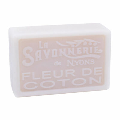 Savon fleur de coton- de la collection "Savons Parfumés- Les Florales" - Fabriqué en France par La Savonnerie de Nyons