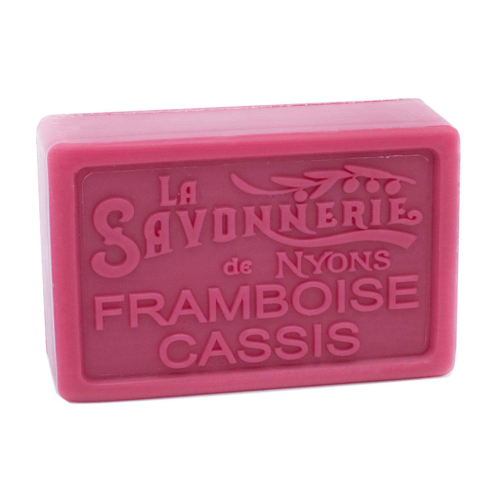 Savon framboise cassis- de la collection "Savons Parfumés- Les Fruités" - Fabriqué en France par La Savonnerie de Nyons