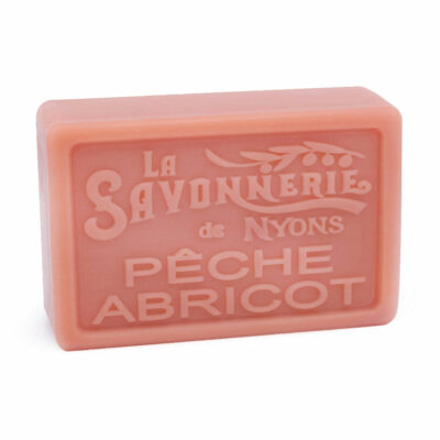 Savon pêche abricot de la collection "Savons parfumés- Les Fruités" - Fabriqué en France par La Savonnerie de Nyons