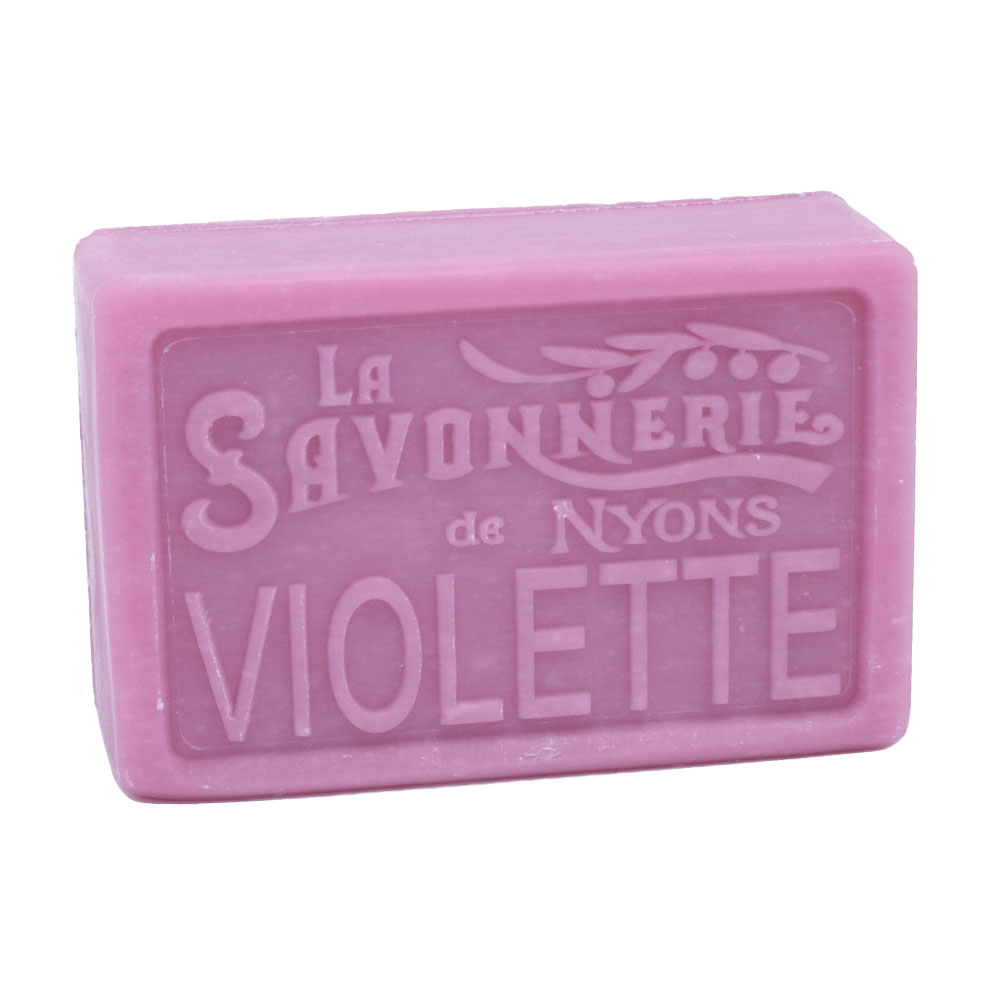 Savon violette- de la collection "Savons pafumés- Les Florales" - Fabriqué en France par La Savonnerie de Nyons