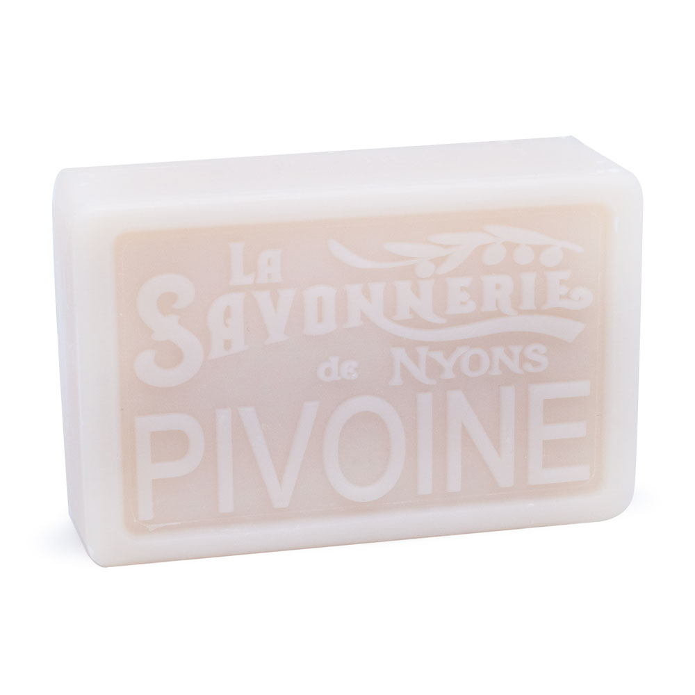 Savon pivoine- de la collection "Savons pafumés- Les Florales" - Fabriqué en France par La Savonnerie de Nyons