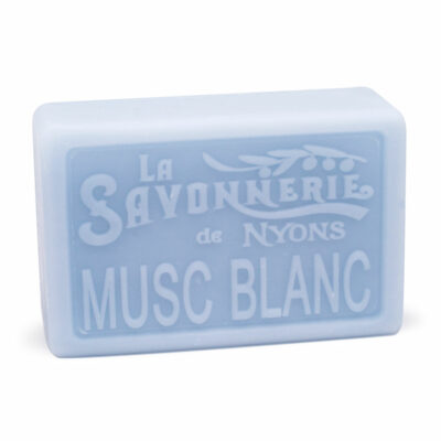 Savon musc blanc de la collection "Savons parfumés- Les Epicés" - Fabriqué en France par La Savonnerie de Nyons