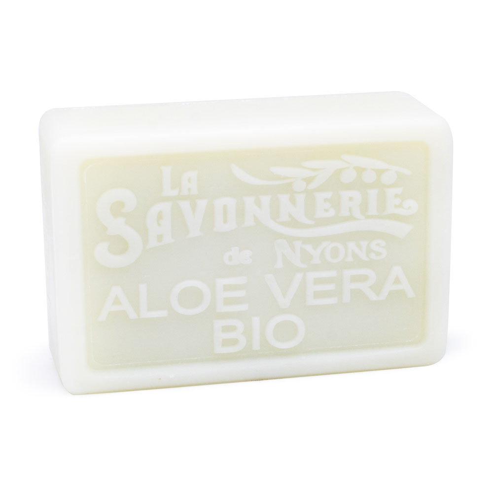 Savon à l'aloe vera Bio- de la collection signature "Aloe Vera" - Fabriqué en France par La Savonnerie de Nyons