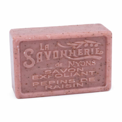 Savon exfoliant aux pépins de raisin de la collection "Savons Exfoliants" - Fabriqué en France par La Savonnerie de Nyons