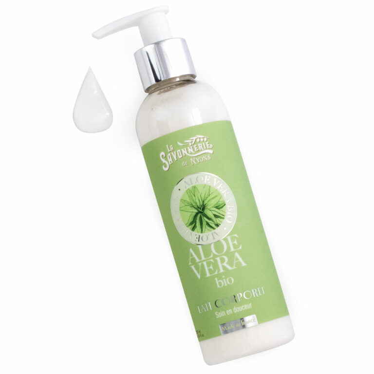 Lait corporel a l'aloe vera Bio de la collection "Aloe Vera" - Fabrication traditionnelle française par La Savonnerie de Nyons