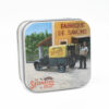 Boite à savon en métal avec une illustration de fourgonette ancienne de la collection de savons "Boites avec Savons" - Fabriqué en France par La Savonnerie de Nyons