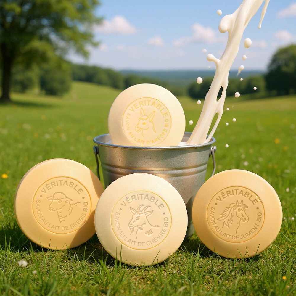 Savons au Lait Bio - 4 x 100g