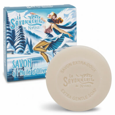 Savon 100g Edelweiss - Beurre de Karité Bio et Huile d’Olive de Nyons – Étui en Carton Noël – La Patineuse