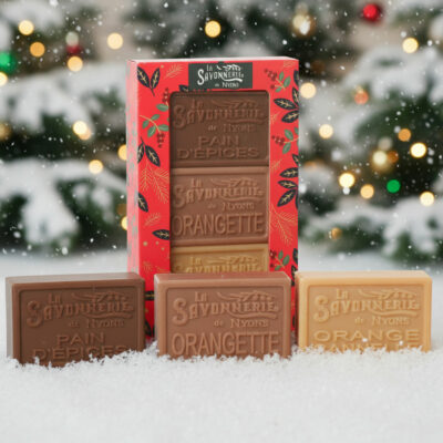 Alternative view of Fourreau 3 savons de Noël 100g - Pain d'épices, Orangette, Orange Cannelle