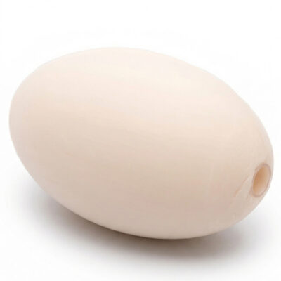 Savon oval à la fleur de coton de 260 grammes pour porte savon rotatif mural