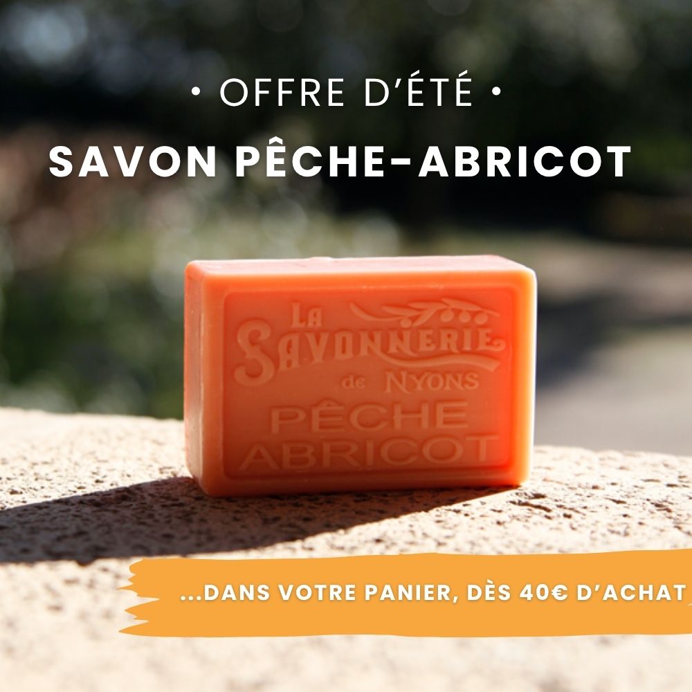 savon pêche abricot offert dès 40 € d'achat